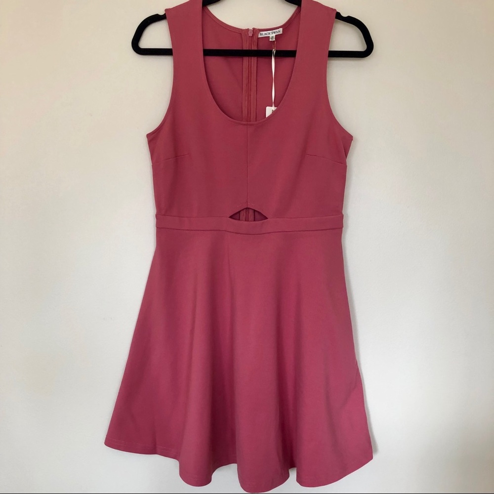 Pink dress by Black Swan with center cutout